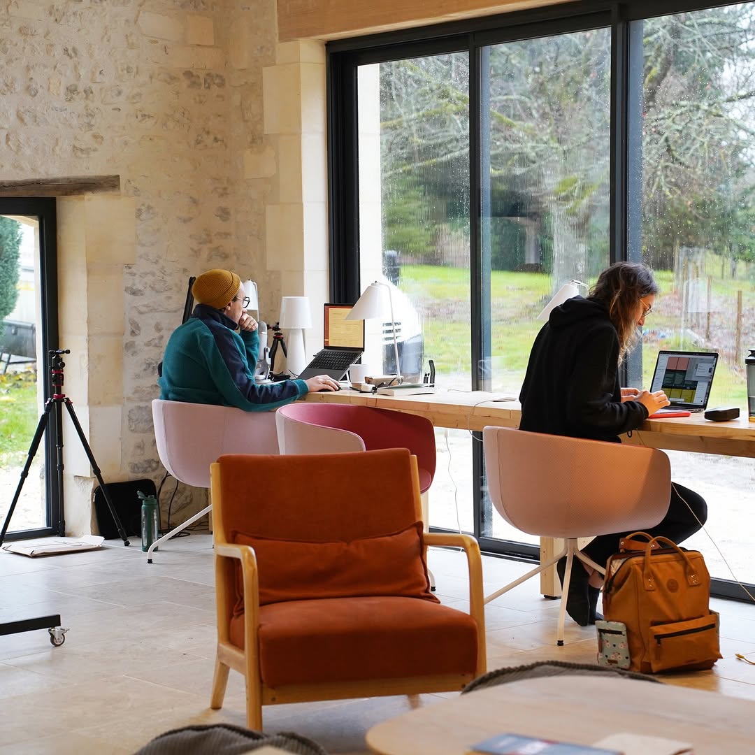 Coworking by the window